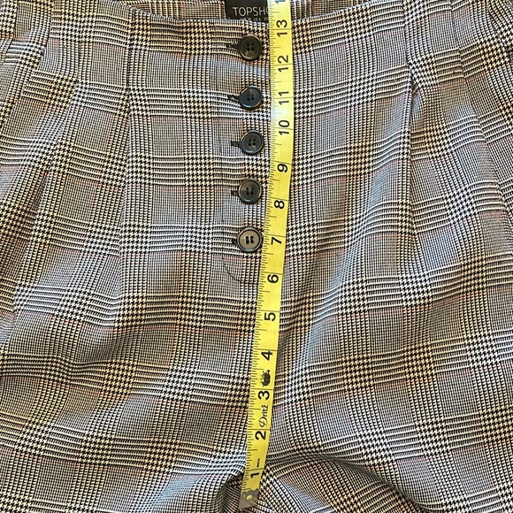 TOP SHOP | Glen Plaid Cuffed Trousers - sz 6 - Picture 9 of 12